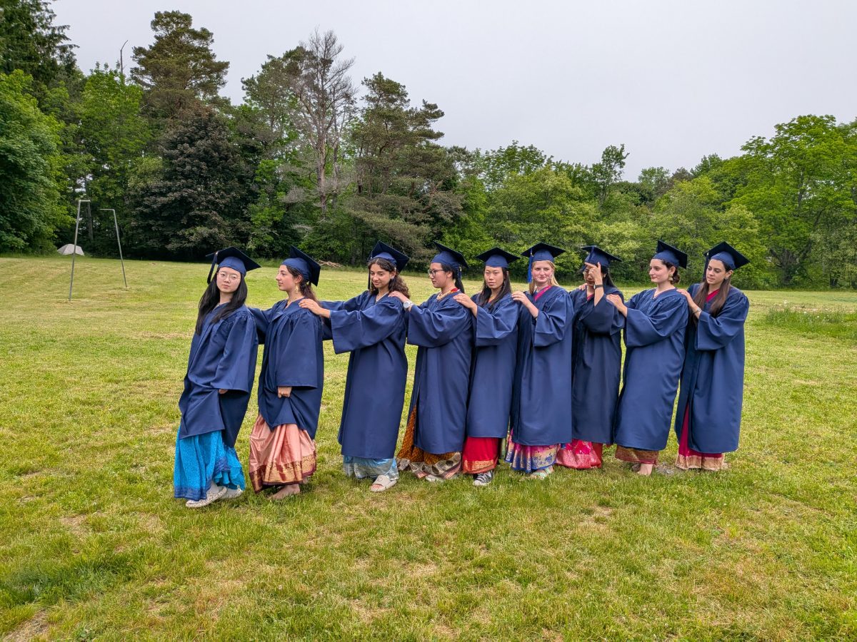 Nandini and the graduating class in the field